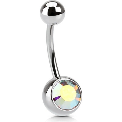 Steel Edge piercing do pupíku chirurgická ocel SENS03 duha
