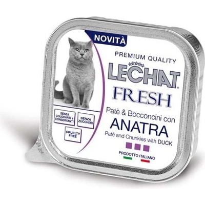 Monge Lechat Fresh Pate a kúsky kačica 100 g