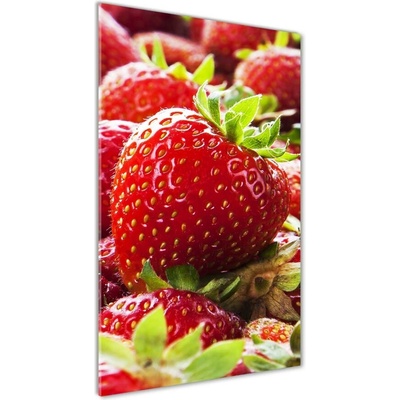Vertikálny fotoobraz na skle Jahody 50x100 cm