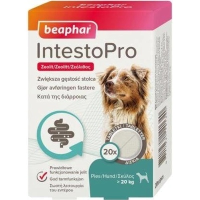 IntestoPro tablety pro psy 20 tablet po 1200 mg tablety na podporu funkce střev u psů do 20 kg