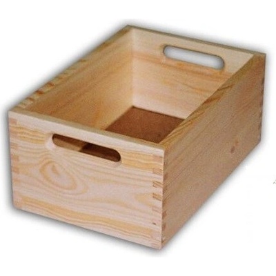 Biedrax drevená debna malá 30 x 20 x 13 cm prírodné