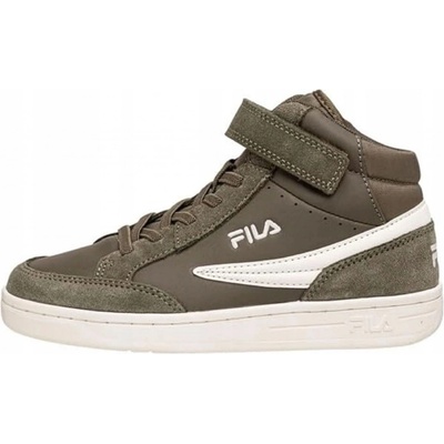 Fila dětské nad kotník boty kožené sportovní tenisky na suchý zip