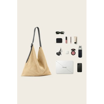 AllSaints Велурена чанта AllSaints ASHA (W518XD)