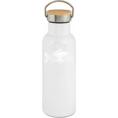 123TRIKO termoska Kapr a krajina, bílý potisk 500 ml