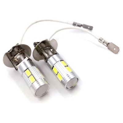 Диодна крушка h3 с 8 диода и един 3w напред с лупа