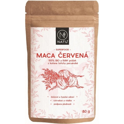 Natu Maca červená BIO prášek 80 g