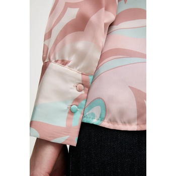 Gaudi Риза Gaudi дамска в розово със стандартна кройка с класическа яка 511FD45004 (511FD45004)