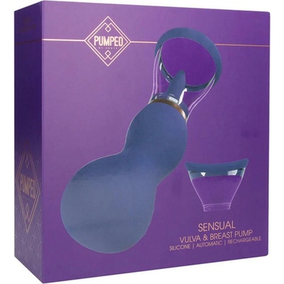 Shots Sensual Intímna Nabíjateľná Vákuová Pumpa 2v1 Fialová