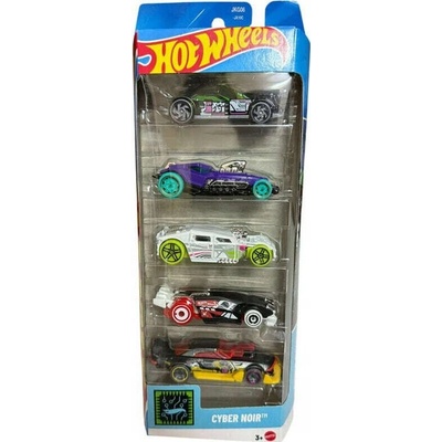Mattel Hot Wheels 5ks angličáky Cyber Noir