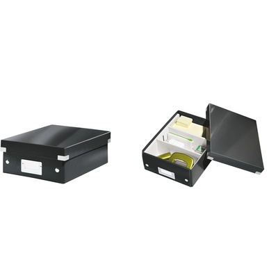 Leitz 60570095 кутия за канцеларски папки Картон, Фазер Черен (60570095) (60570095)