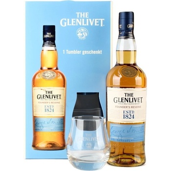 The Glenlivet Founder's Reserve 40% 0,7 l (darčekové balenie 2 poháre)
