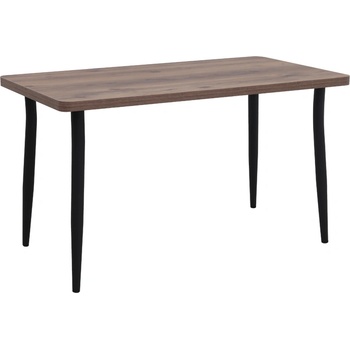 TopMebel Levico TopMebel МДФ/метална маса в цвят опушен орех 130x75x75cm