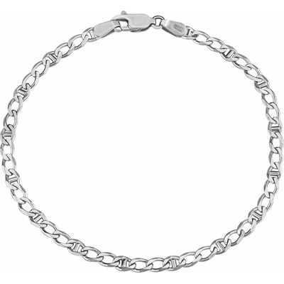 SILVEGO Stříbrný náramek Pancr + Marine 3,1 mm FNNS1041BS