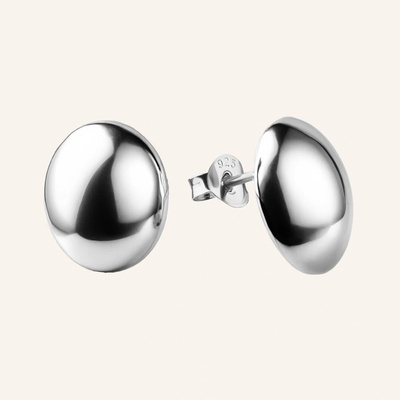 SilveAmo Zrkadlové strieborné náušnice Alice CT001