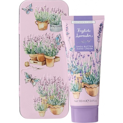 Heathcote & Ivory English Lavender krém na ruce v plechovce 100 ml