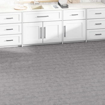 vidaXL Дъски за под 36 pcs Кафяв цимент 5, 02 m2 ПВЦ (42046285)