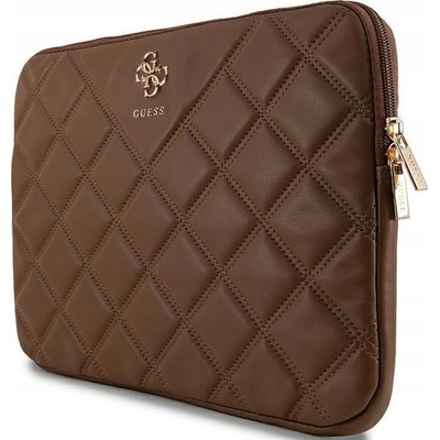 Guess Púzdro GUCS14ZPSQSSGW 14" hnedé prešívané 4G