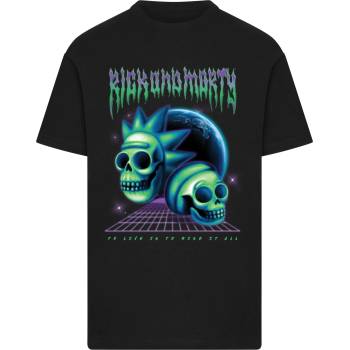 MERCHCODE Тениска Rick & Morty Skull Tee black XXLUB-MC1076-00007 - , размер S