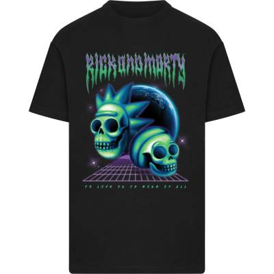 MERCHCODE Тениска Rick & Morty Skull Tee black XXLUB-MC1076-00007 - , размер S