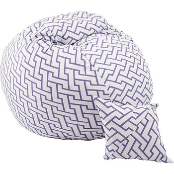 Image 1 of PUFRELAX Комплект Барбарон и декоративна възглавница, Перящ се калъф, Подходящ за деца, 450л (puf-m-mp-pt-zap)