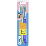 Oral-B четка за зъби, Delicate white, MEdium, 2 броя