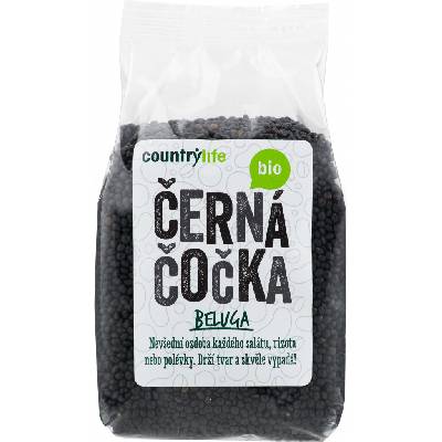 Country Life Bio šošovica čierna beluga 0,5 kg