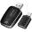 LogiLink Безжичен BT 5.0 адаптер за кола за CarPlay и Android Auto, USB-A + USB-C, черен