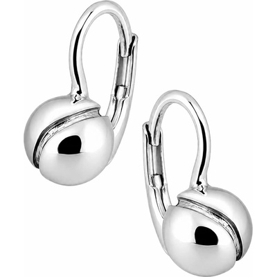 Zlaton Náušnice bílé zlato koule visací 1.4cm 2.3g O02072615007