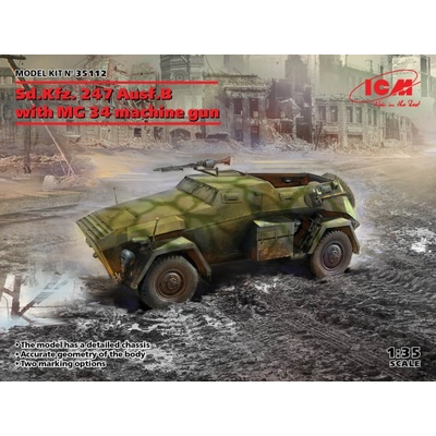ICM Sd.Kfz. 247 Ausf.B with MG 34 machine gun 1:35