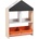 Ginger Home Детска етажерка Ginger Home - Къщичка, с черна дъска за писане (TF6747)
