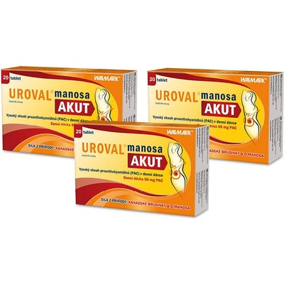 Walmark Uroval Manosa AKUT 3x 20 tablet