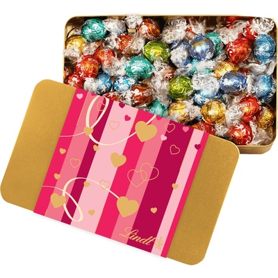 Lindt Lindor Zlatá plechovka s pralinkami Srdiečka 0,7 kg