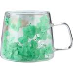 CupHup Стъклена термо чаша CupHup Blum с двойно дъно, Dewdrop (Blum-01-09)