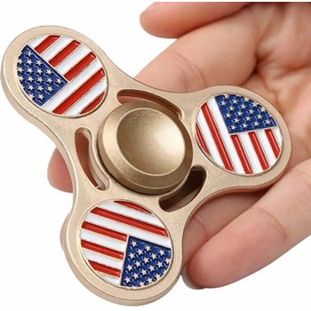 Fidget Spinner USA zlatý