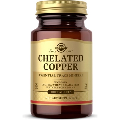 Solgar Chelated Copper 100 tabliet