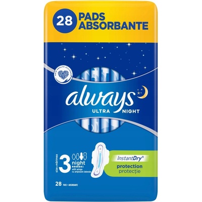 Always Quatro Ultra nočné hygienické vložky 28 ks