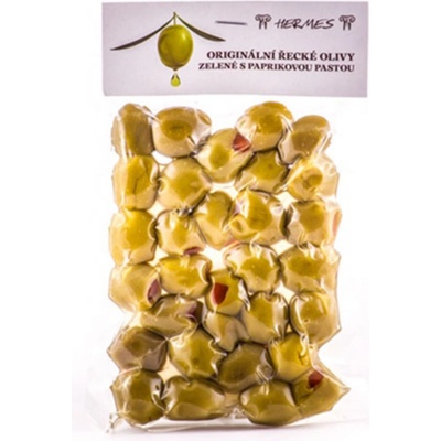 Hermes Zelené olivy s paprikovou pastou 150 g