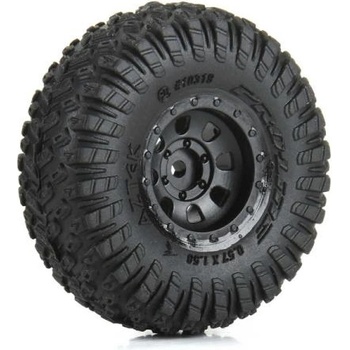 Pro-Line колело 1: 30, гуми Aztek, черен диск Clobber (4): Axial SCX30