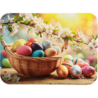 Homa Prostírání HAPPY EASTER Brown basket 30x40 cm