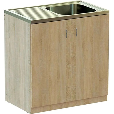 UH Kuchyňská skříňka Sonoma s dřezem 84 x 80 x 50 cm – Zboží Dáma