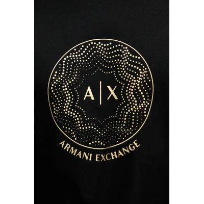 Giorgio Armani Памучна тениска Armani Exchange в черно с принт XM000328 AF10364 (XM000328.AF10364)