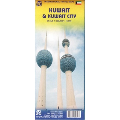 mapa Kuwait a Kuwait City 1:390 t./1:15 t. ITM