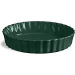 Emile Henry Керамична форма за тарт дълбока emile henry deep flan dish - Ø24 см - цвят цвят зелен кедър (eh 6024-07)
