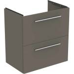 Ideal Standard i. Life S - Шкаф под мивка, 60x38x63 см, 2 чекмеджета, сив матов кварц T5293NG (T5293NG)
