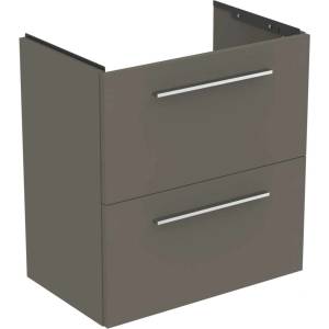 Ideal Standard i. Life S - Шкаф под мивка, 60x38x63 см, 2 чекмеджета, сив матов кварц T5293NG (T5293NG)