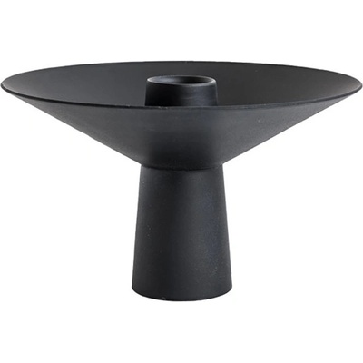 Kovový svícen Uma Candlestick Black COOEE Design