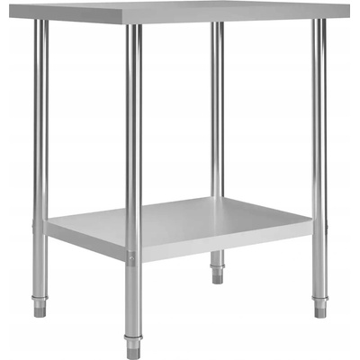 zahrada-XL Kuchyňský pracovní stůl 80 x 60 x 85 cm nerezová ocel