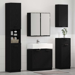 vidaXL Комплект мебели за баня 3 бр. Черния дъб 64, 5 x 33, 5 x 59 см (3416102)
