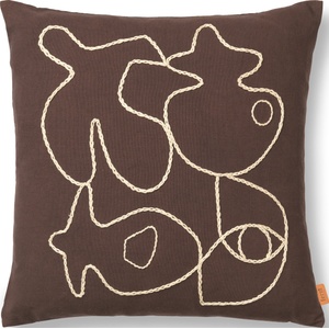 ferm LIVING Декоративна възглавница Figure 50 x 50 см кафе (1104268229)