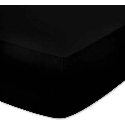 Черен чаршаф с ластик от трико